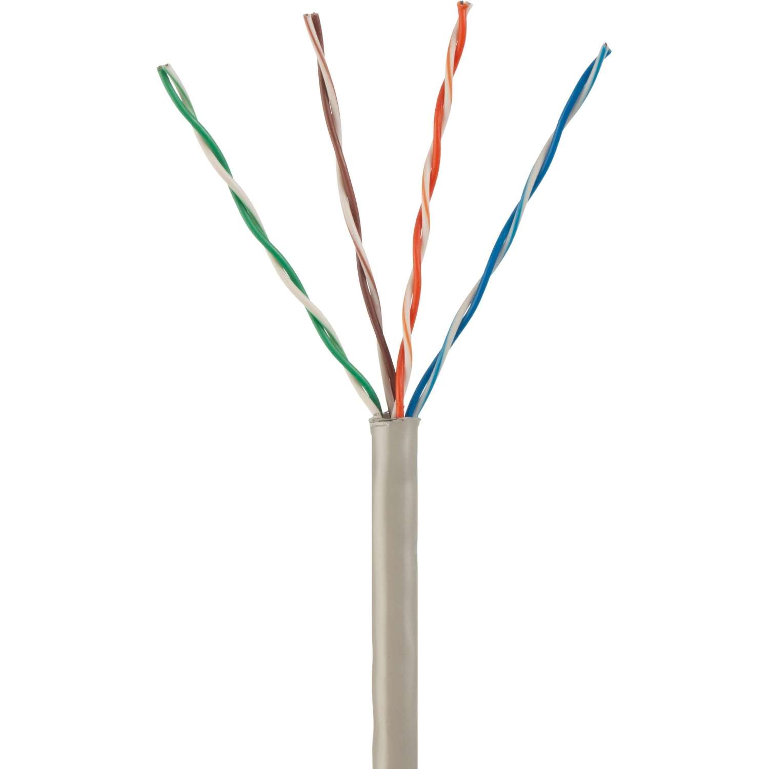 Кабель BigTech BT-CECR-012 CCA UTP 4 пары, кат.5e AWG25 PVC 100м сер
