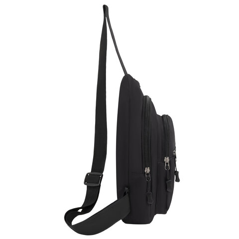 РЕЗЕРВ Рюкзак однолямочный PROMPT, 2 отделения, черный, 29,5х16х5,5 см, WBZ, 273926