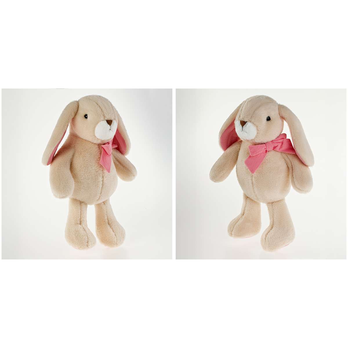 Мягкая игрушка ТРИ СОВЫ "Зайка с бантиком", 20см