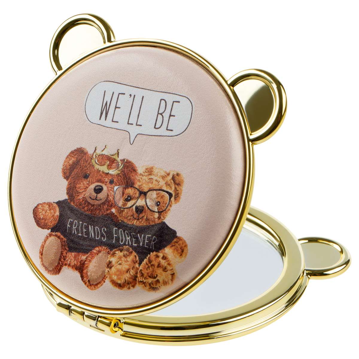 Зеркальце карманное складное MESHU "Bears"