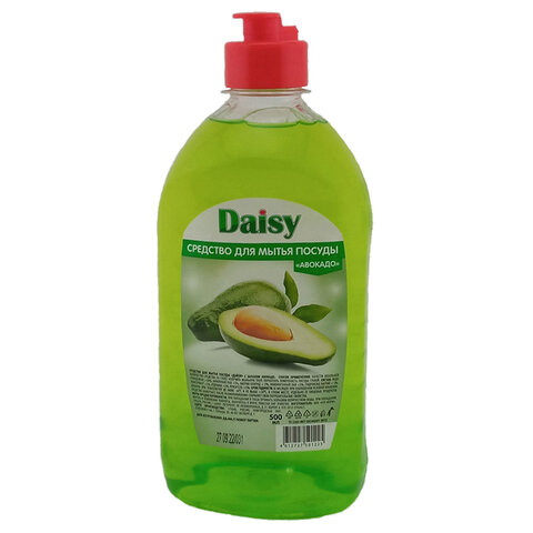 (СКОРО ПРИДЕТ) Средство для мытья посуды 500мл DAISY "Авокадо", флип-топ, МИНПРОМТОРГ