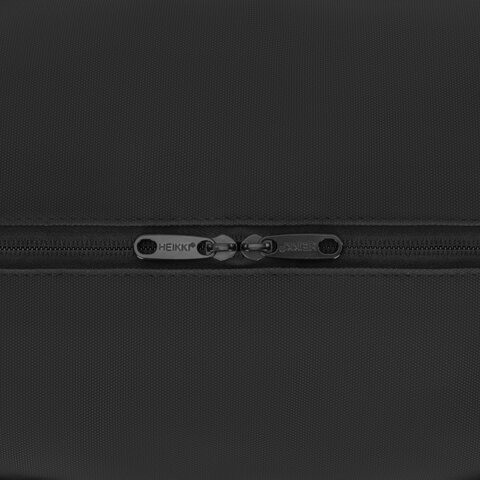 Сумка спортивная HEIKKI WORKOUT (ХЕЙКИ), карман на молнии, черная, 28x51x25 см, 273916