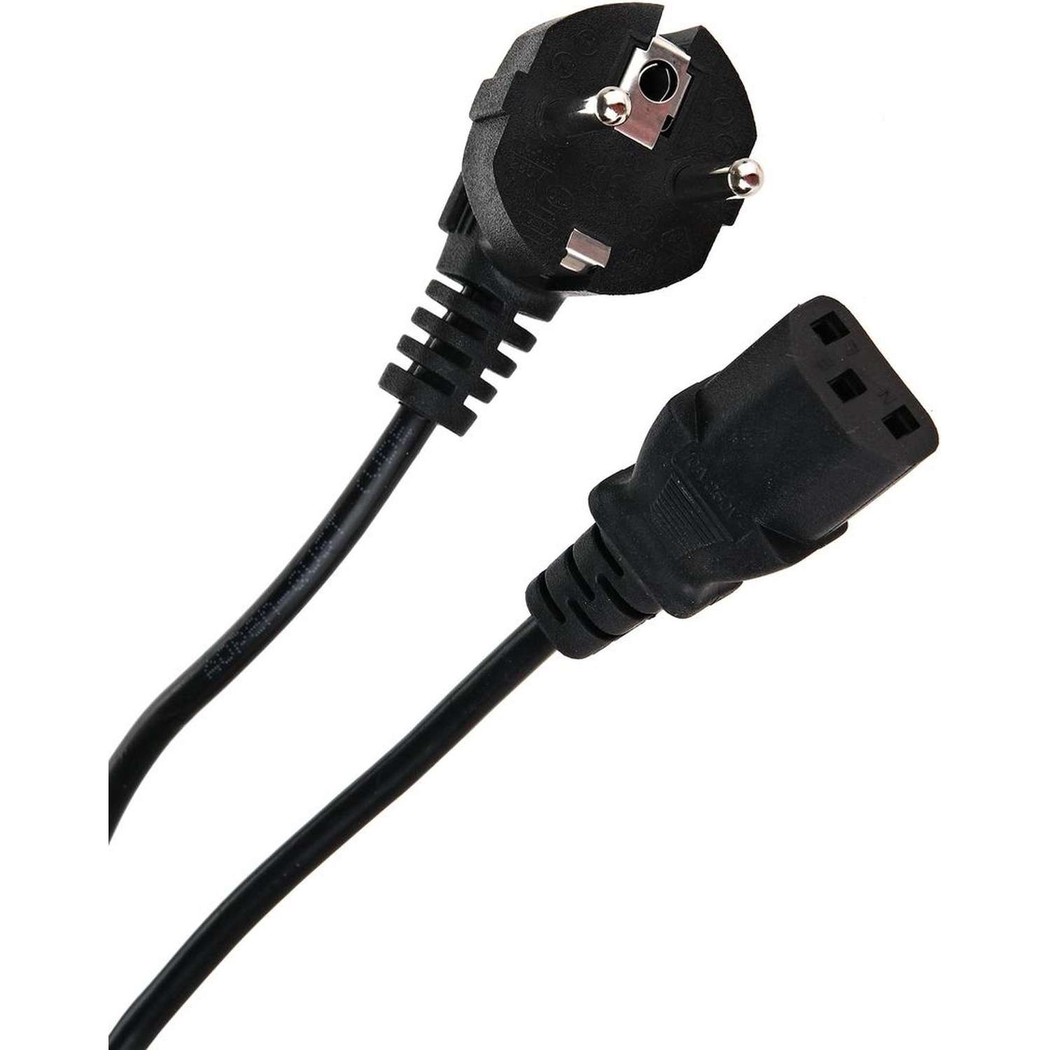 Кабель комп -> розет 220V ( угл Евровилка) 3Gx0,5mm2 1.8м iOpen ACE021-1.8M