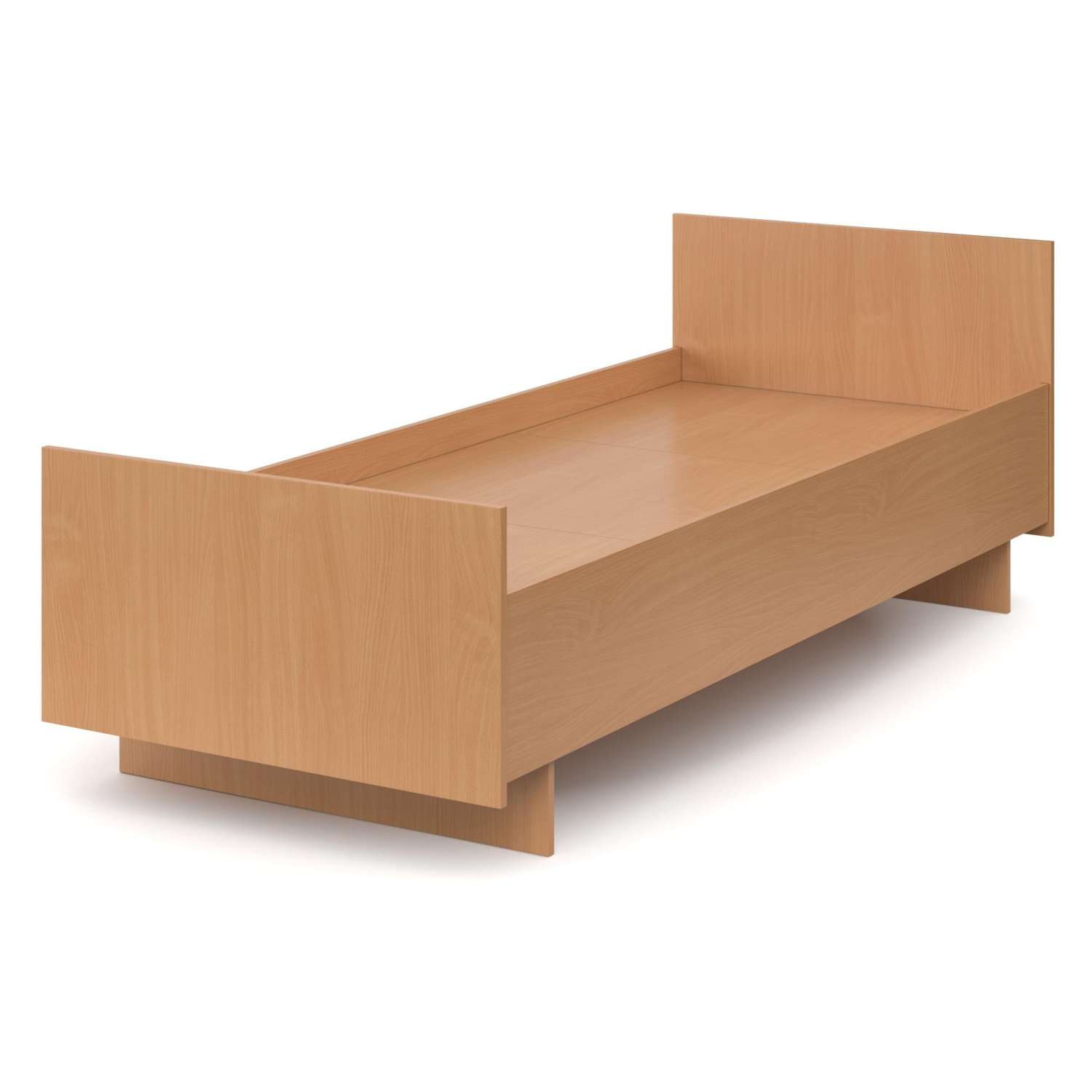 Кровать  MET_МДО  Кровать настил ЛДСП (сп. м. 90x200) бук