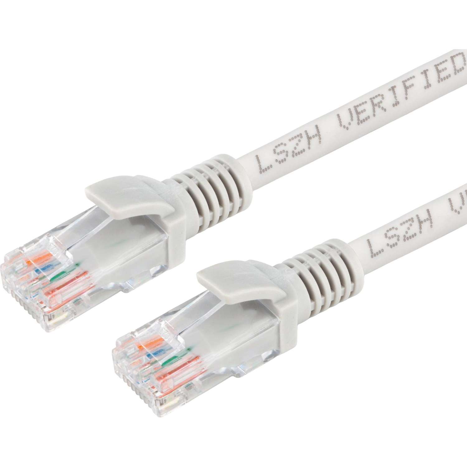 Патч-корд LSZH UTP Cablexpert кат.5e, 1.5м, литой, многожильный (серый)