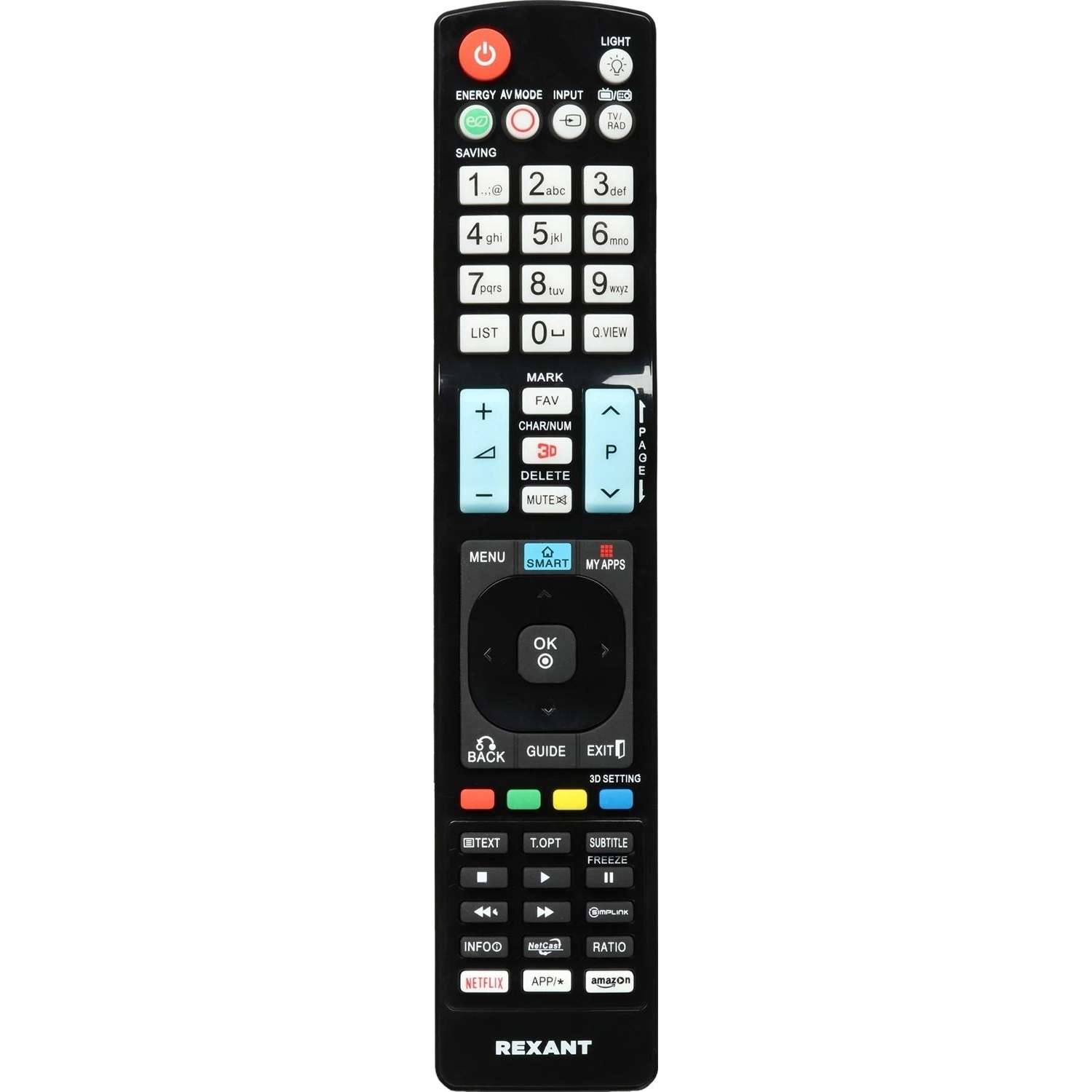 Пульт ДУ REXANT универсальный для ТВ LG с функ. SMART TV (ST-03) (38-0002)
