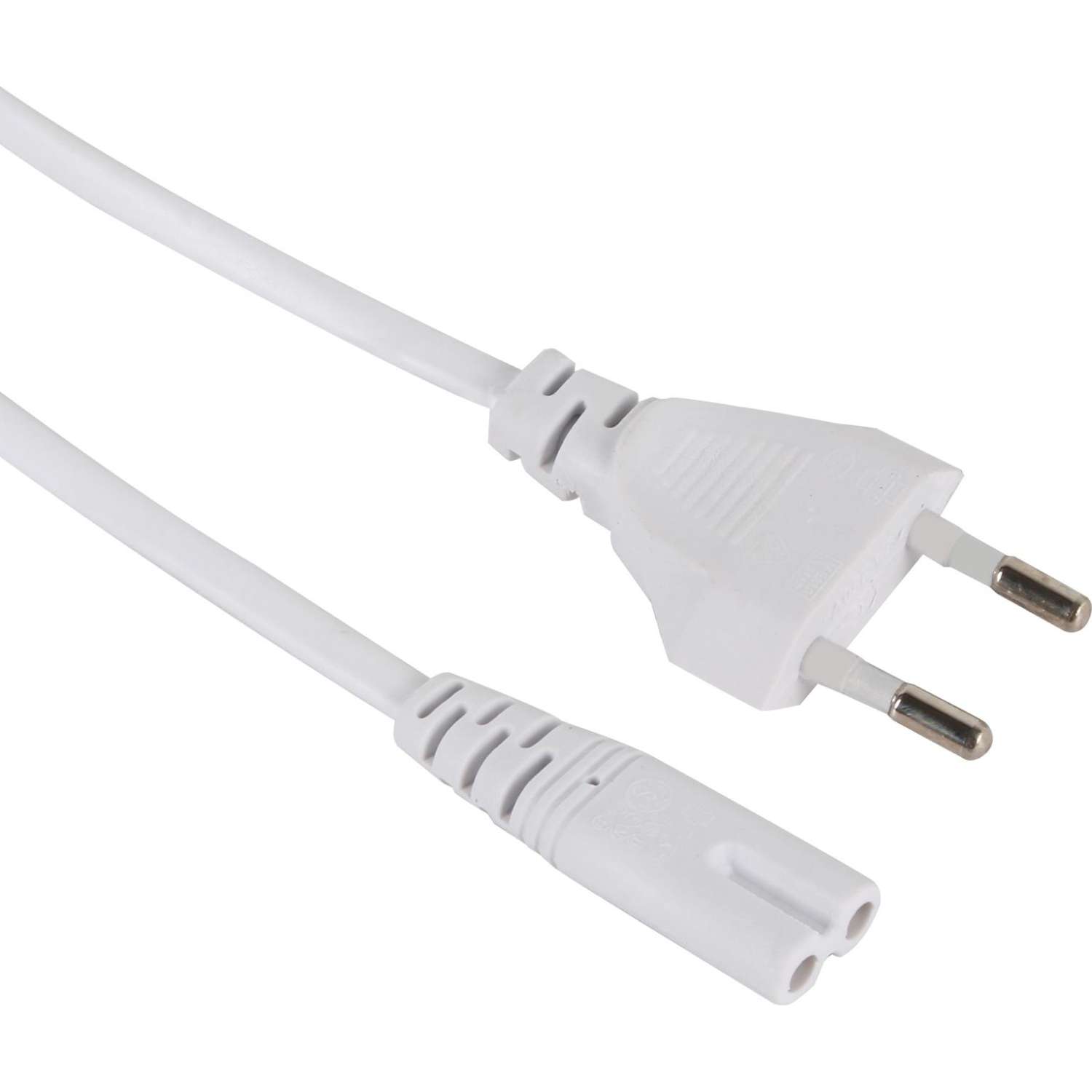 Кабель для аудио-видео IEC-320-C7, 2-pin 1,8m , белый, iOpen<ACE023-W-1.8M