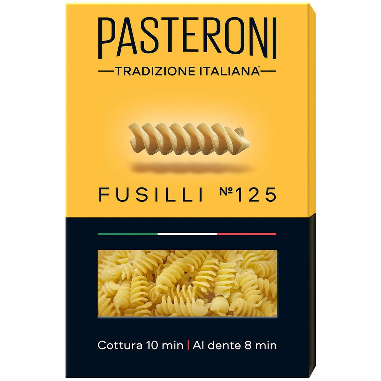 Макароны спирали Pasteroni Fusilli №125 высший сорт, 400г