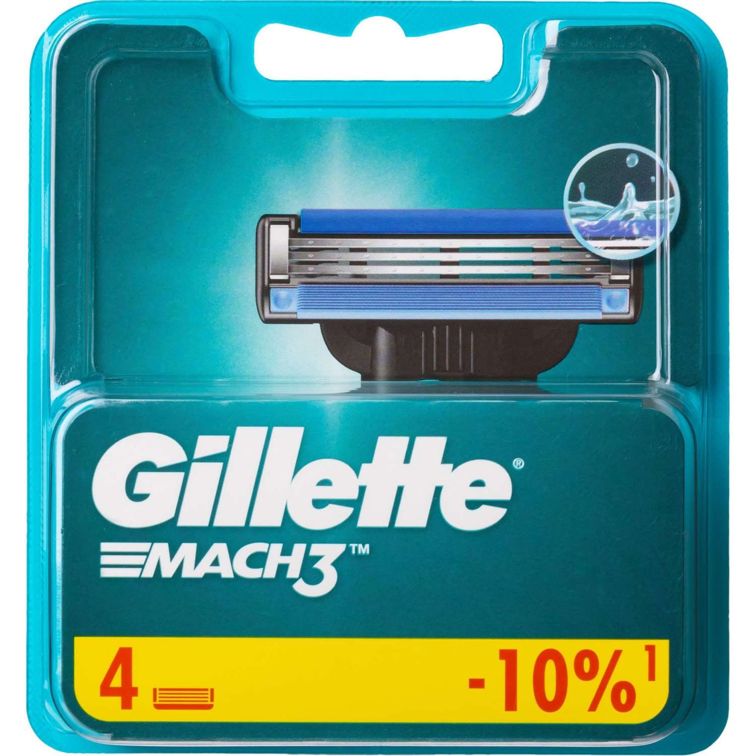 Сменные кассеты для бритья MACH3 4шт