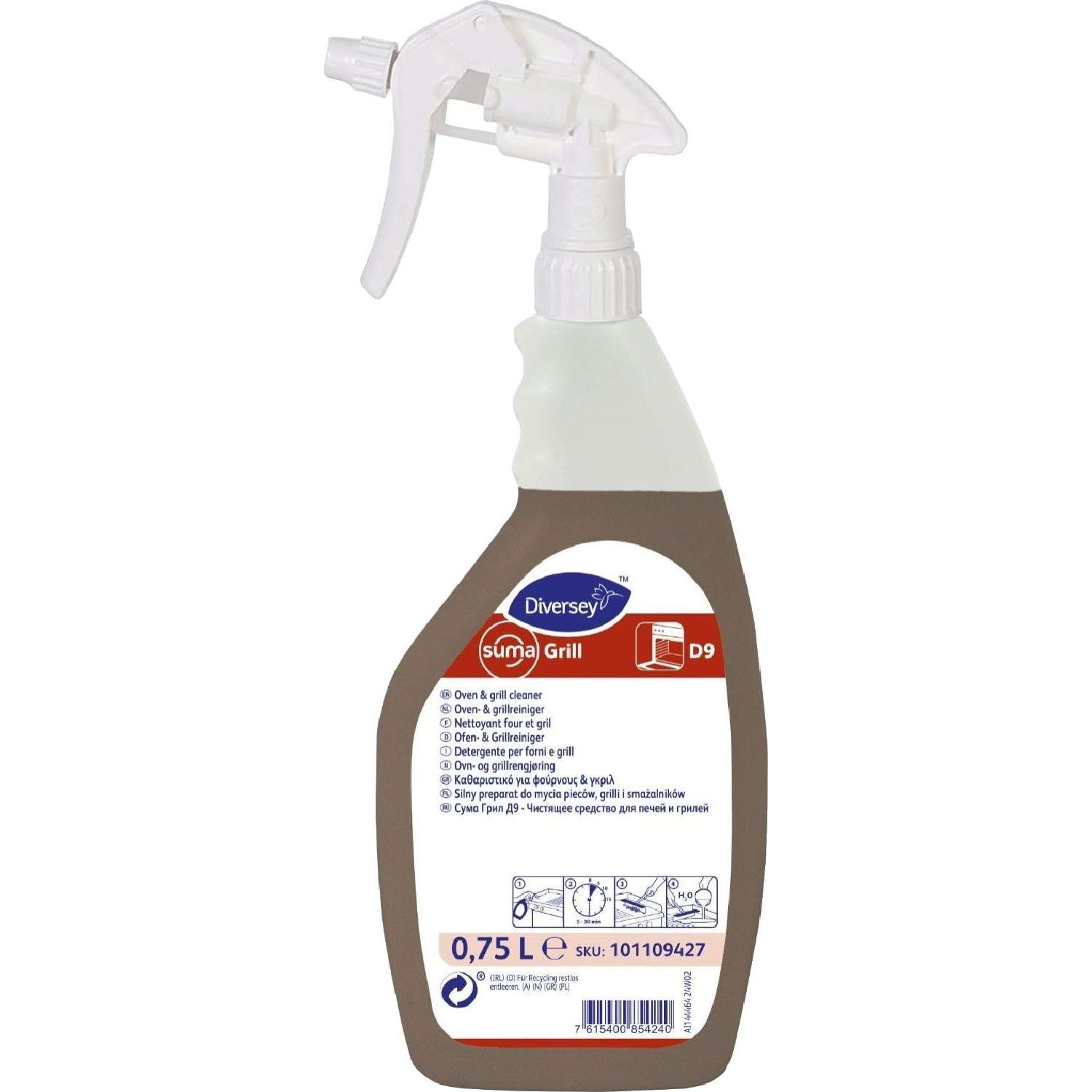 Профхим спец защит покрыт д/печей-грилей Diversey/Suma Grill D9 750 мл