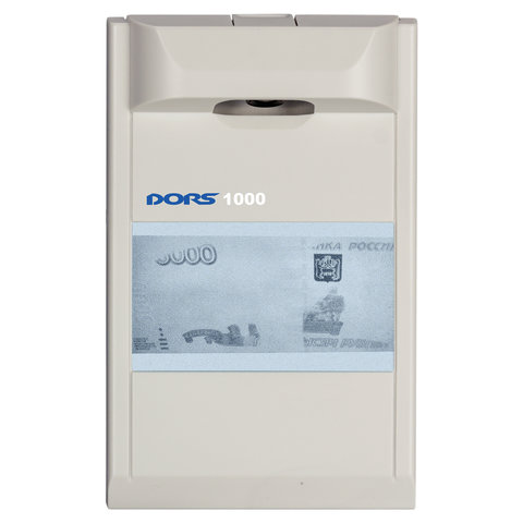 Детектор банкнот DORS 1000 М3, ЖК-дисплей 10 см, просмотровый, ИК-детекция, спецэлемент "М", серый, 