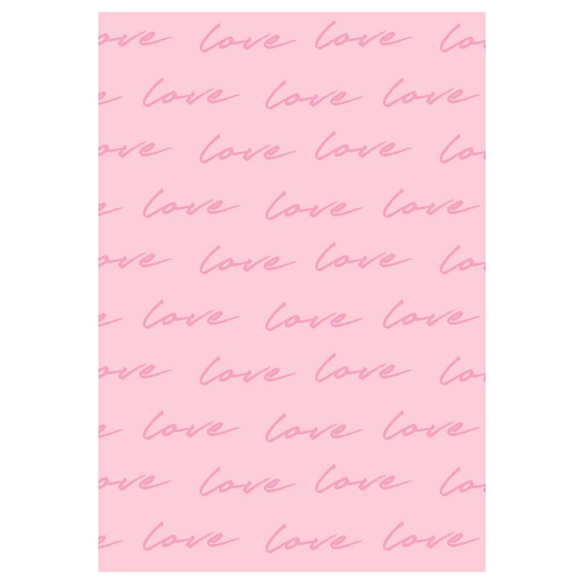 Упаковочная бумага глянц. 70*100см, MESHU "Love pattern", 80г/м2