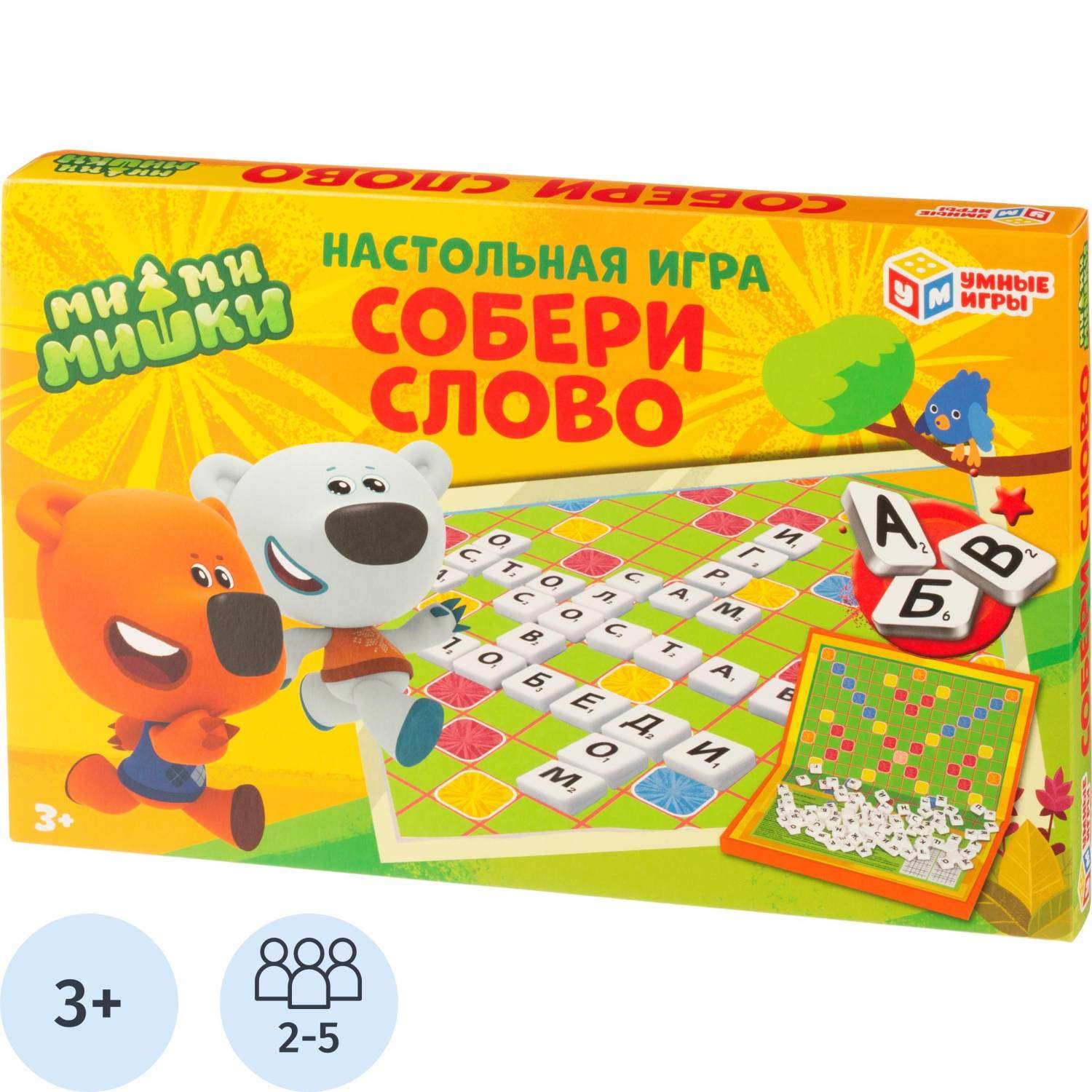 Настольная игра Собери слово. Ми-ми-мишки Умные игры, 4690590193860