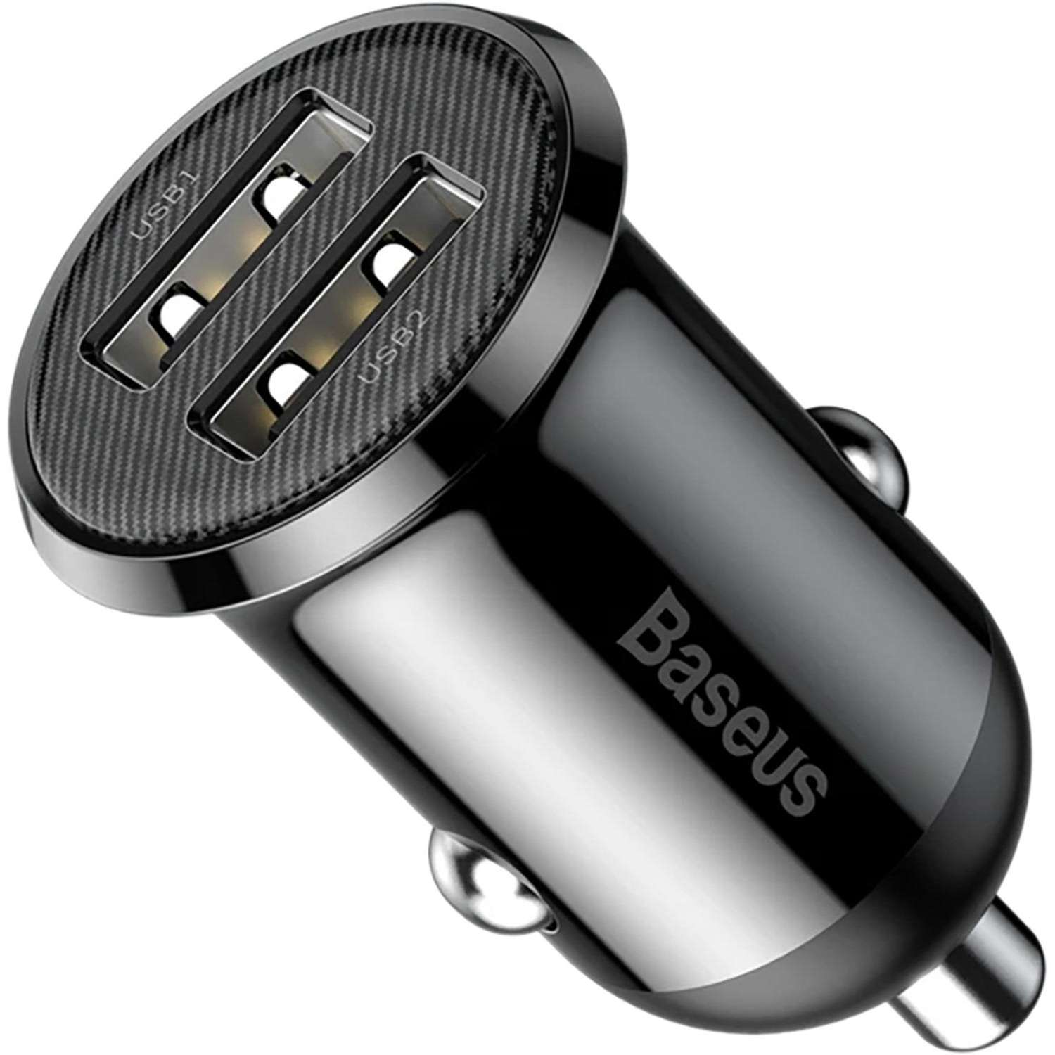 Зарядное устройство Baseus Grain Pro (Dual USB 4.8A ) Black CCALLP-01