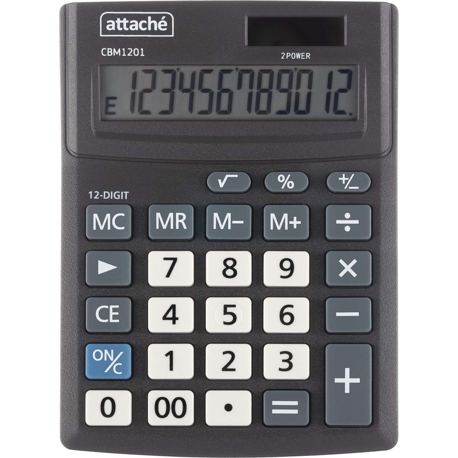 Калькулятор настольный Attache CBM1201-BK 12-разрядный черный 137x102x31 мм