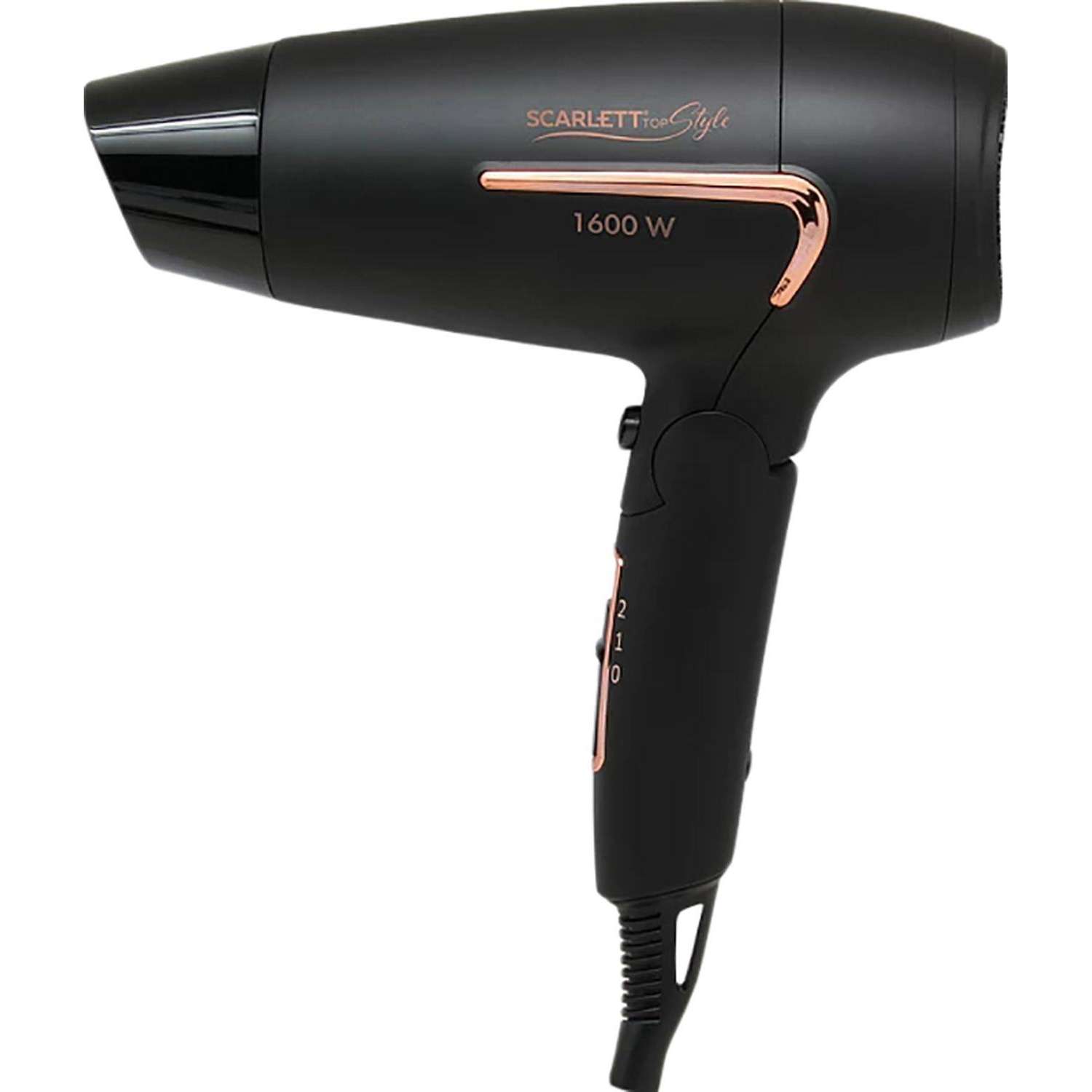 Фен SCARLETT SC-HD70IT09, 1600Вт, черный