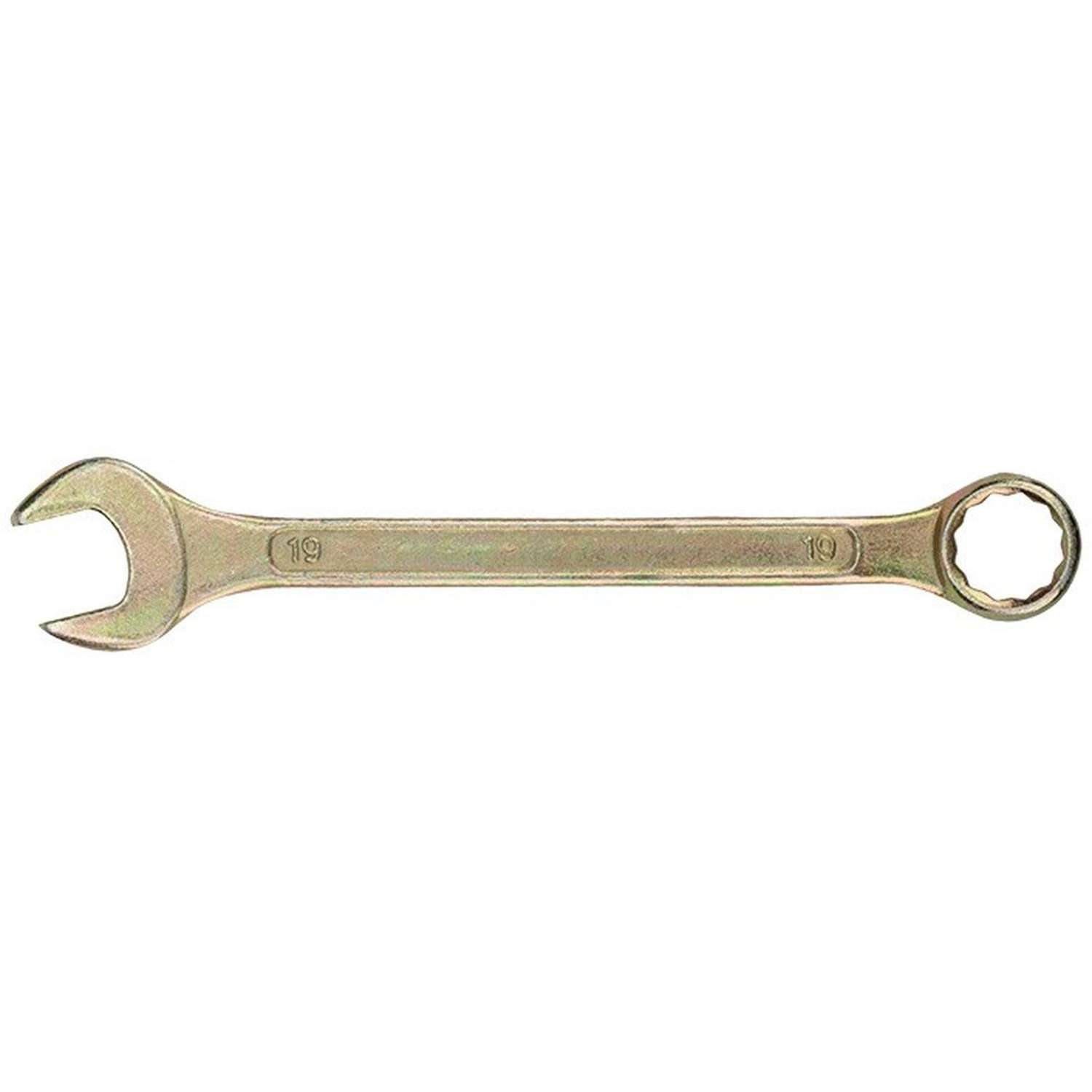 Ключ комбинированный 19мм, желтый цинк REXANT 12-5813-2