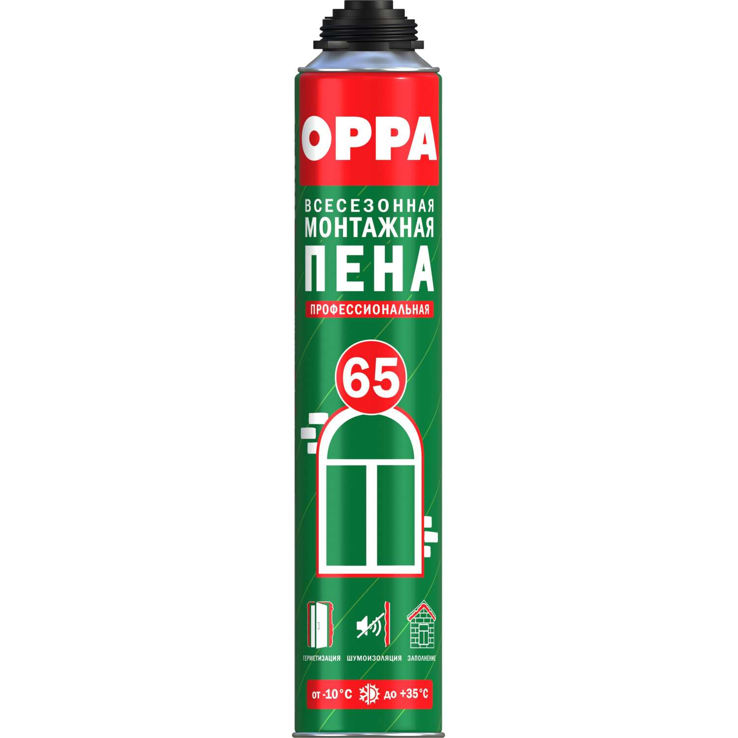 Пена монтажная OPPA 65 профессиональная всесезонная 850 мл
