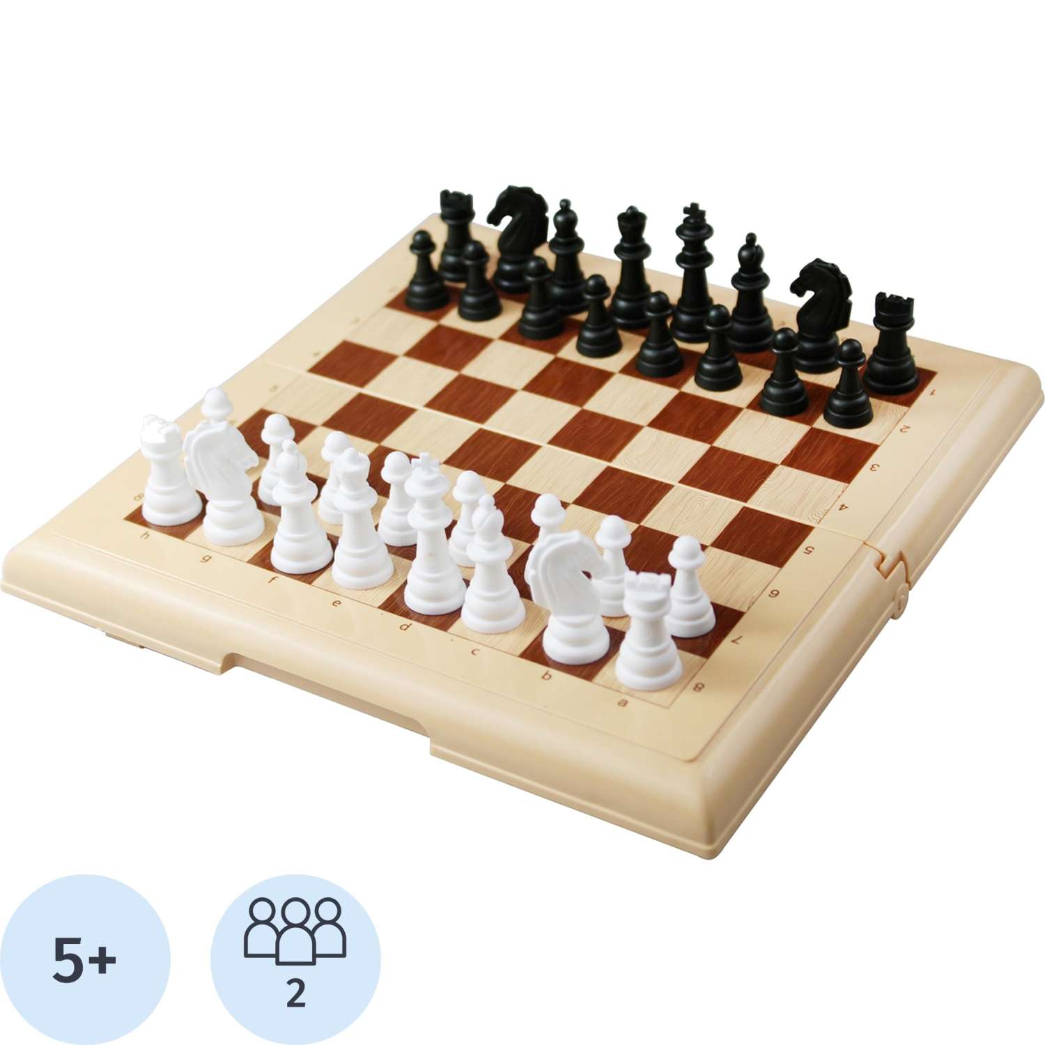 Настольная игра Шахматы в пласт.коробке (мал, беж), 03883