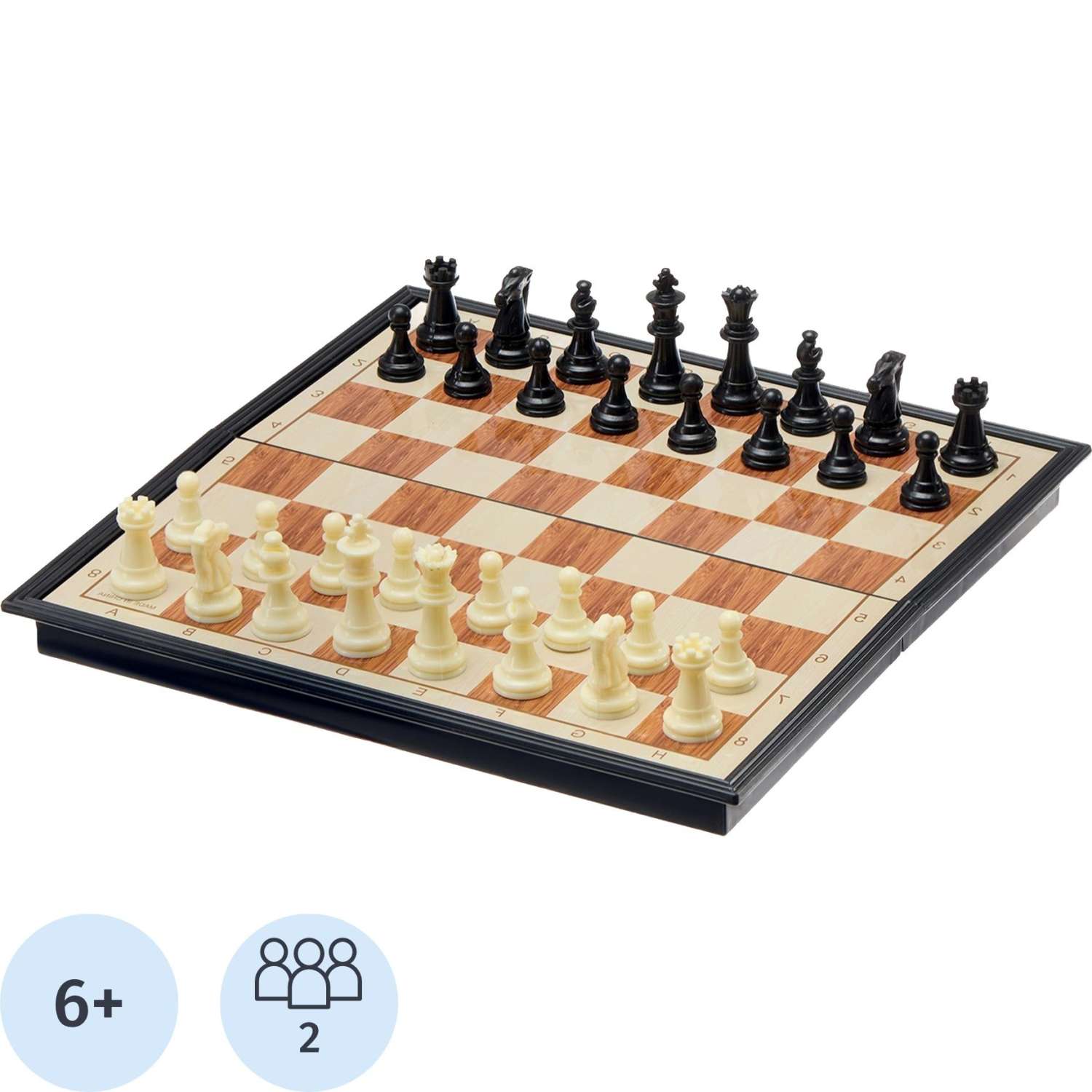 Настольная игра Магнитные шахматы 'Шахматы' из пластика, 24x24 см,2996845