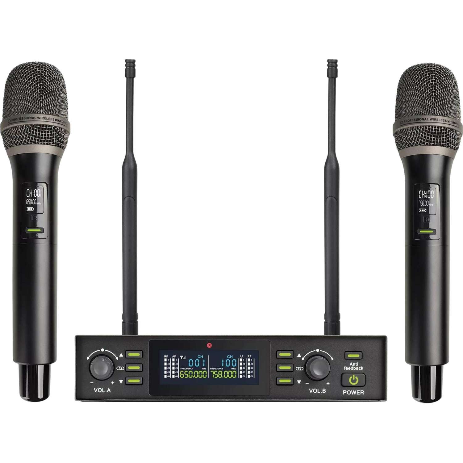 Радиосистема Axelvox DX800FK, 2-х канальная, 2 ручных мкф
