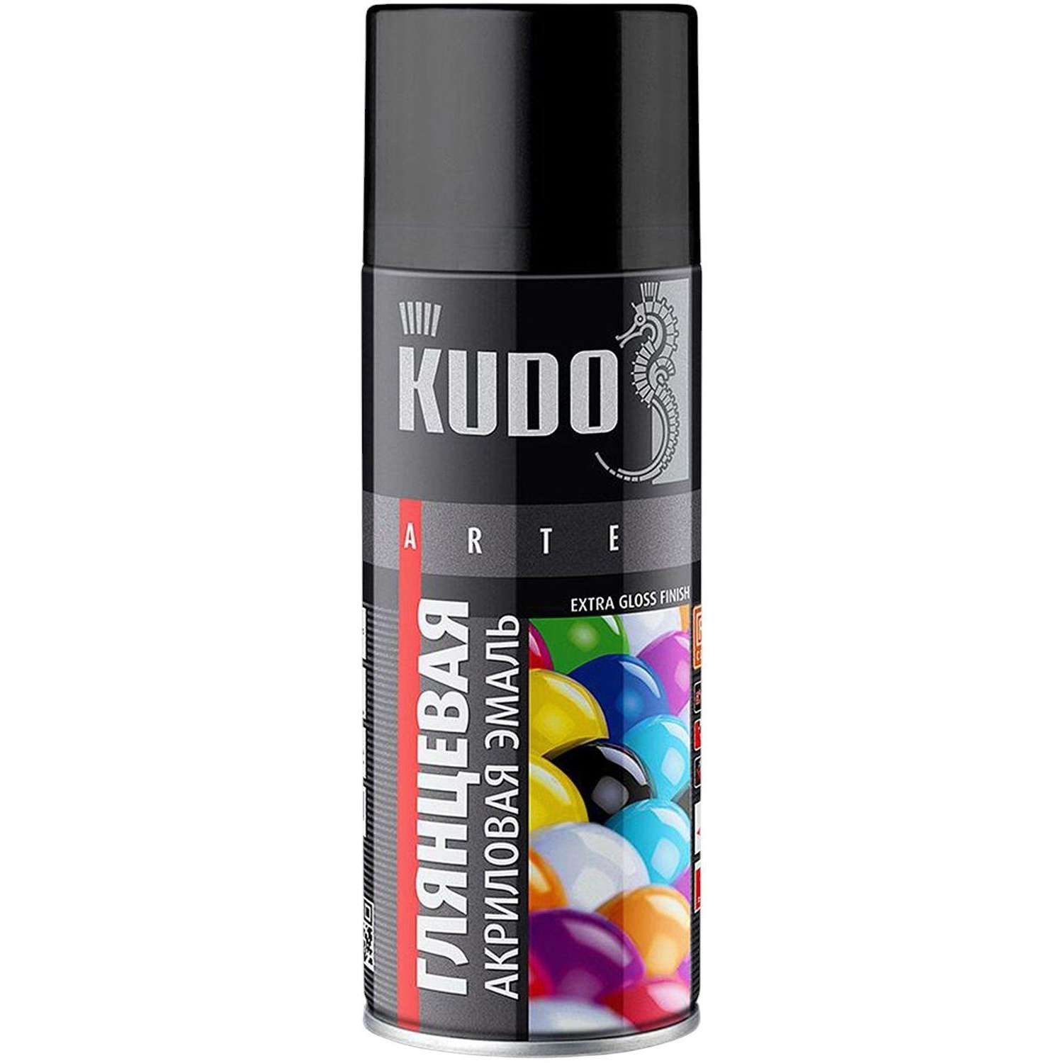 Краска аэрозоль акриловая ral 9003  белая глянц.520мл(1/12) kudo ku-a9003